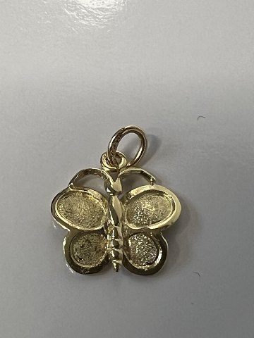 14 carat gold. Butterfly.Charms / Pendants.Height 1,4 cm.