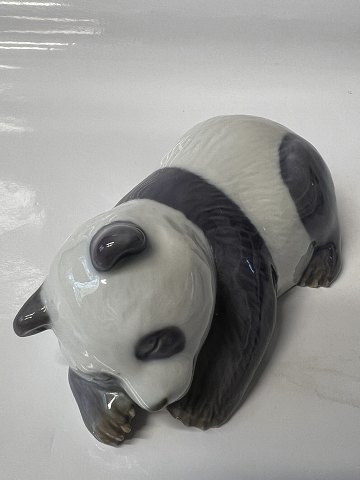 Royal Copenhagen figurine, Sleeping Panda.Dec. No. 665.Length 11 cm.