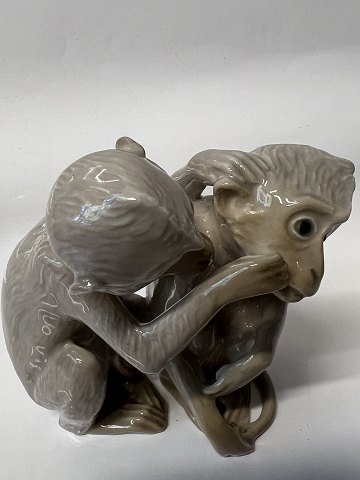 Bing & Grøndahl figur, par aber.Dek. Nr. 1524.