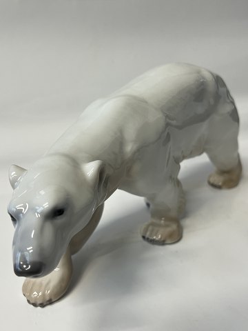 Bing & Grøndahl figur, Isbjørn gående.Dec. Nr. 1785.Længde 30,0 cm.