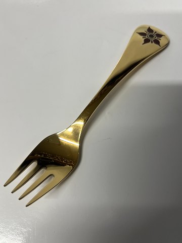 Georg Jensen Års gaffel 1984, Kragefod, sterlingsølv.Længde 14,8 cm.