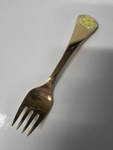 Georg Jensen Års gaffel 1985, Kodriver, sterlingsølv.Længde 14,8 cm.