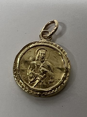 14k. Gold pendant featuring the two apostles Peter and Paul.Height: 1.7 cm.