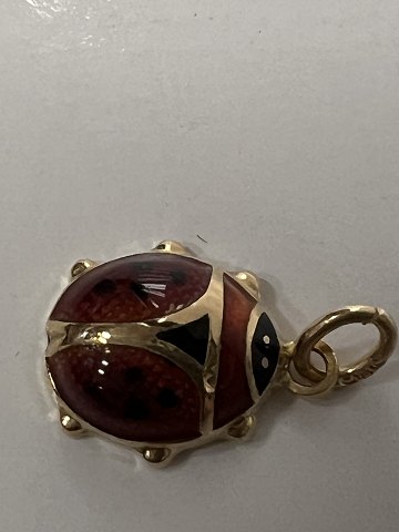 14 carat gold. Ladybug with enamel.Charms / Pendants.Height 1.5 cm.