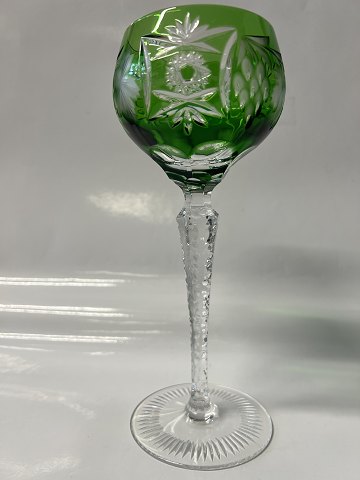Rømer Glass Red Wine Green.Height 20.7 cm