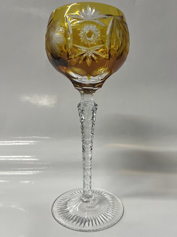 Rømer Glass Red Wine Golden Brown.Height 20.7 cm