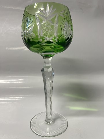 Rømer Wine Glass Green.Height 18 cm
