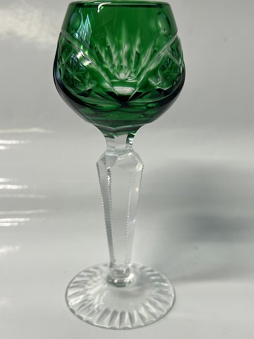 Rømer Glas Portvin Vin Grøn.Højde 13 cm