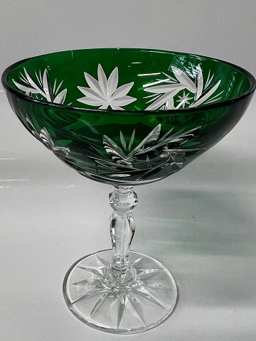 Rømer Glas Likør skål Grøn.Højde 9,5 cm.