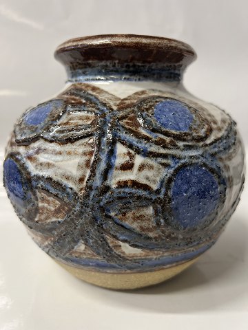 Bornholm pottery, Søholm, ball vase.Height 17 cm.