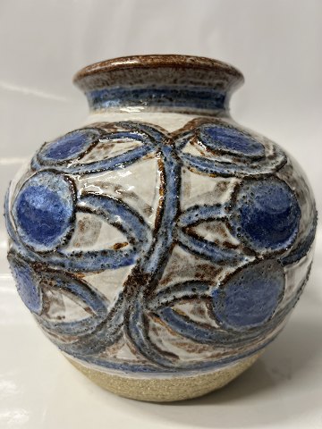 Bornholm pottery, Søholm, ball vase.Height 21 cm.