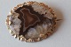 Beautiful Gold Brooch with an Agate,