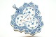 RC Blue Fluted Full Lace, 
Dish, triple