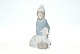 Lladro Figurine, Figure, Girl with Lamb