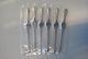 6 pcs, Silver Lobster Forks