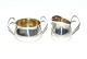 Sugar & cream set, Silver.