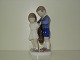 Bing & Gronbdahl Figurine, Boy helping girl with coat 