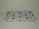 Blue Fluted Full Lace Tray Sugar & Creamer