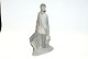 Large Spanish Nao Figure, Girl on stone