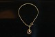 Panzer chain bracelet with pendant, 18 carat
