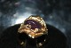 Gold ring with amethyst 14 Carat