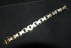 Block Bracelet 3 Row Red & White Gold 14 C