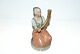 Royal Copenhagen Overglaze: Figure of Girl with Golden Horn