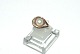 Elegant lady ring with pearl 14 carat gold