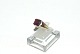 Gold ring ladies with red stone 14 carat gold
Size 60