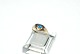 Elegant Gold ring with blue stone in 14 carat gold