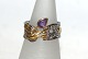 Designers Favorites ring, Sterling silver 225
Black Rhodium and 18 karat gold plating