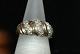 Gold ring with diamonds, 9 Karat
Size 55