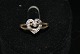 Heart gold ring with Brilliants 9 Carat
Size 54