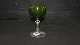Hvidvinsglas Grøn #Jægersborg Glas fra Holmegaard.
Højde 12,5 cm