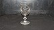 Red wine glass # Berlinoir with grinding Star pattern