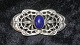 Elegant silver Belt buckle with blue stone
Stamped German
Height 33.86 mm
Width 7.5 cm approx