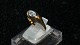 Elegant ladies ring with stones in 14 carat Gold
stamped 585
Str 59
Nice and well maintained condition