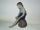Bing & Grondahl Figurine: Boy sitting on Rock