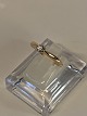 Princess ring with inlaid clear stone, 14 Karat
Size 57