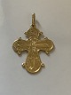 Dagmar cross in 14 carat gold, stamped 585 H.Gr Nice details.