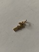 Pendant/charm shaped like the number 7, in 14 carat gold and stamped 585.