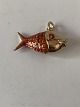 Pendant 14 carat gold, shaped like a fish. Classic pendant.