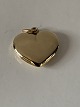 Gold heart for necklace in 14 carat gold, stamped 585