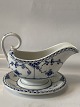 Blue Fluted Half Lace, rare sauce bowl on solid saucer.
Dec. Number 1/583.