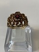 9 carat Gold Ladies Ring with Red Garnets
Size 56