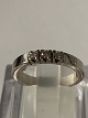 14 Karat White Gold Ring with Diamonds
Size: 51