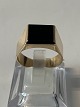 Gold ring with Black Onyx 14 carat
Size: 70.