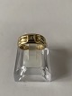 Guldring med Diamant, 14 karat Guld.
Størrelse: 60.