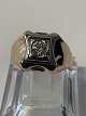 Signet ring med klar sten, i 18 karat Rød / hvidguld.
Størrelse: 64