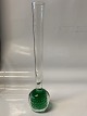 Vintage grøn boble glasvase, Retro.
Højde 25 cm.
